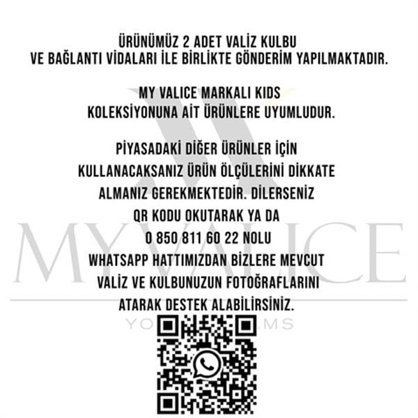 My Valice Valiz Kulbu Valiz Tutacağı Kids Kulp 2 Adet Sarı