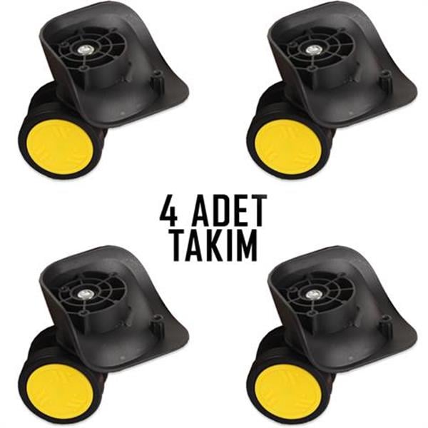 My Valice Valiz Tekerleği Çift Teker 01 4 Adet Sarı