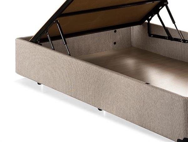 Niron Baza - 120x200 cm Tek Kişilik Sandıklı Klasik Kumaş Baza