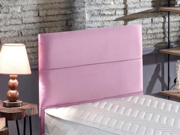 Niron Pinky 100x200 Tek Kişilik Yatak Seti - Pembe Kumaş Baza, Başlık ve Yatak Takımı