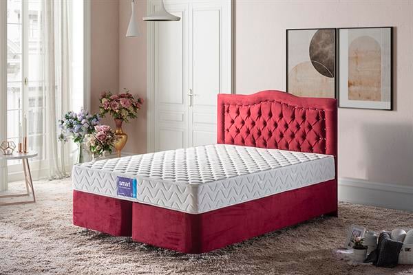 Niron Smart Yatak Baza Başlık Seti - 150x200 Çift Kişilik Full Ortopedik Yatak Baza ve Başlık Takımı