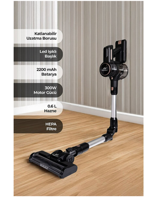 PIRANTECH ES411 Kablosuz Dikey Süpürge