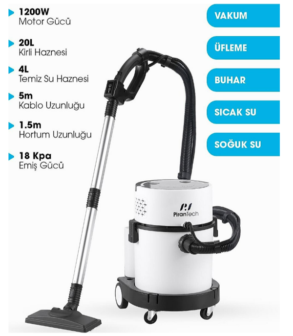 PIRANTECH RLZ-208 Buharlı Temizlik Robotu