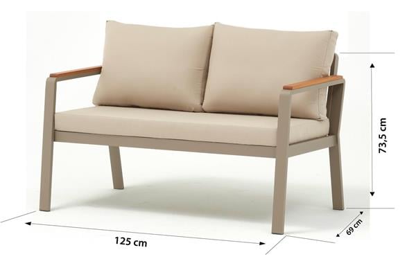 Erinöz Parma Bahçe Balkon Oturma Grubu 2+1+1+Sehpa