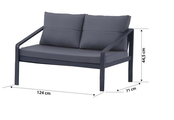 Erinöz Rimini Bahçe Balkon Oturma Grubu 2+1+1+Sehpa