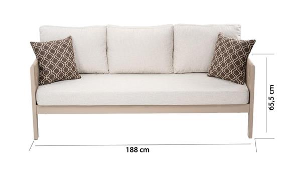 Erinöz Toscana Bahçe Balkon Oturma Grubu 3+1+1+Sehpa