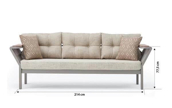 Erinöz Vicenza Bahçe Balkon Oturma Grubu 3+1+1+S