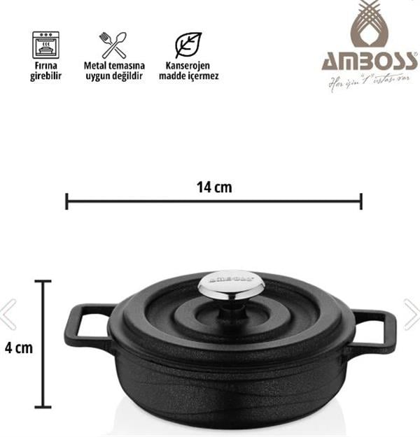 Amboss Bel-0793 Bellus Mini Döküm Seti Siyah