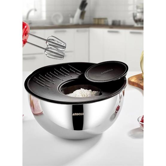 Amboss Sat-8033 Satin 3 Parça Kase 28 Cm Siyah