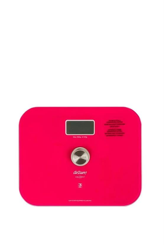 Arzum AR5034 Colorfit Çevre Dostu Cam Dijital Baskül Pembe
