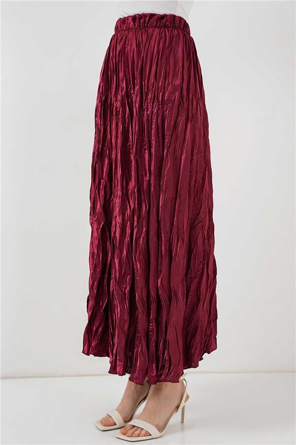 Bigdart 8034 Bordo Kadın Etek