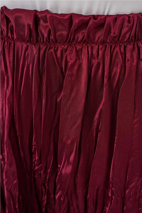Bigdart 8034 Bordo Kadın Etek