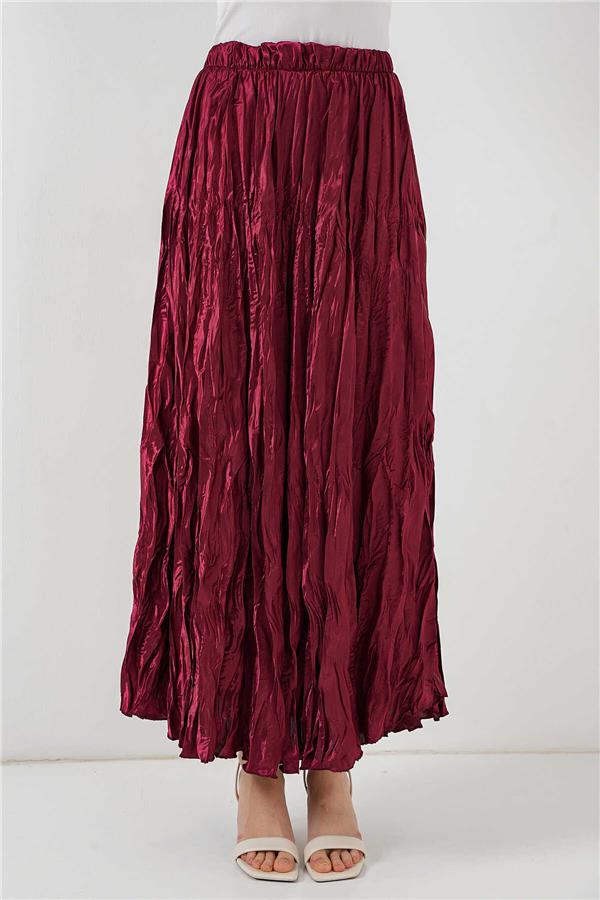 Bigdart 8034 Bordo Kadın Etek