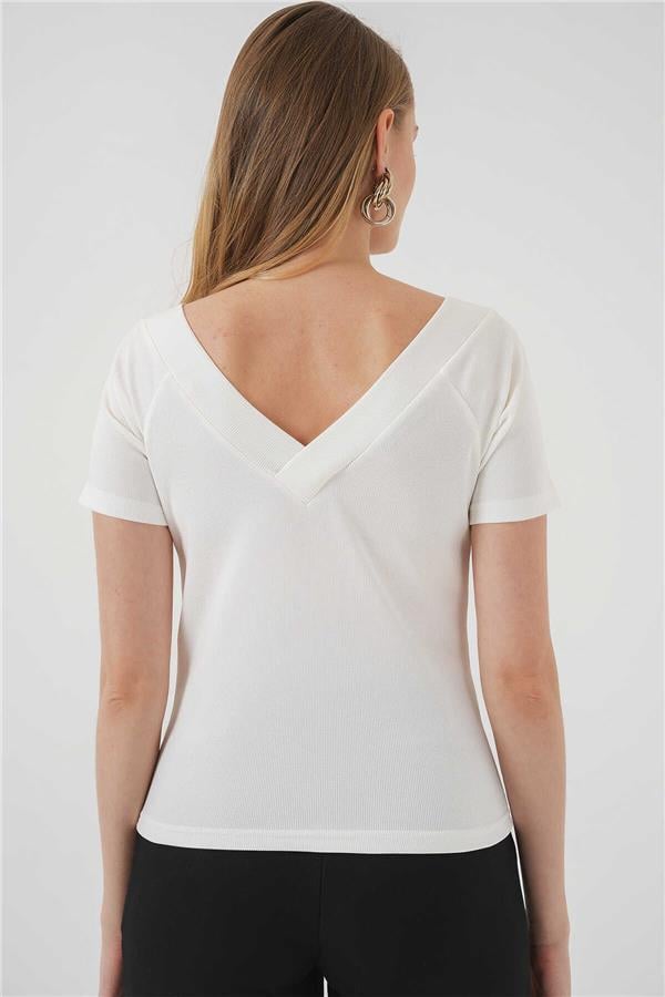 Bigdart 928 Beyaz Kadın Tshirt