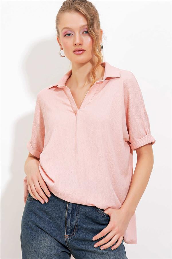 Bıgdart Y25 0486 Pudra Kadın Bluz