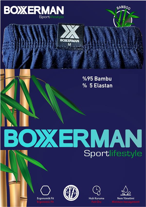 Boxxerman 585023-004 Navy Erkek Bambu Boxer