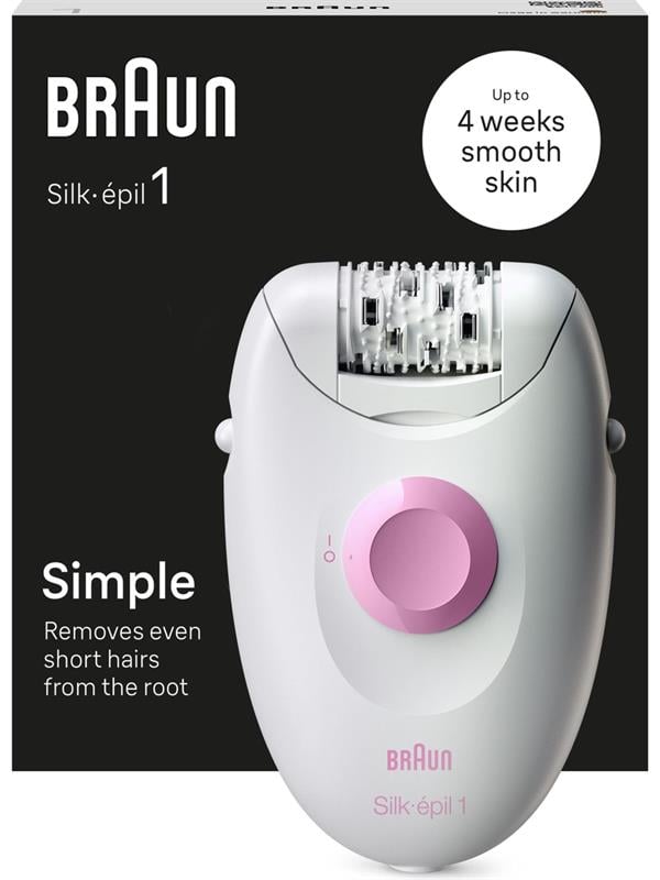 BRAUN LEGEPIL SE1-010 PNK BOX MN EPILATOR