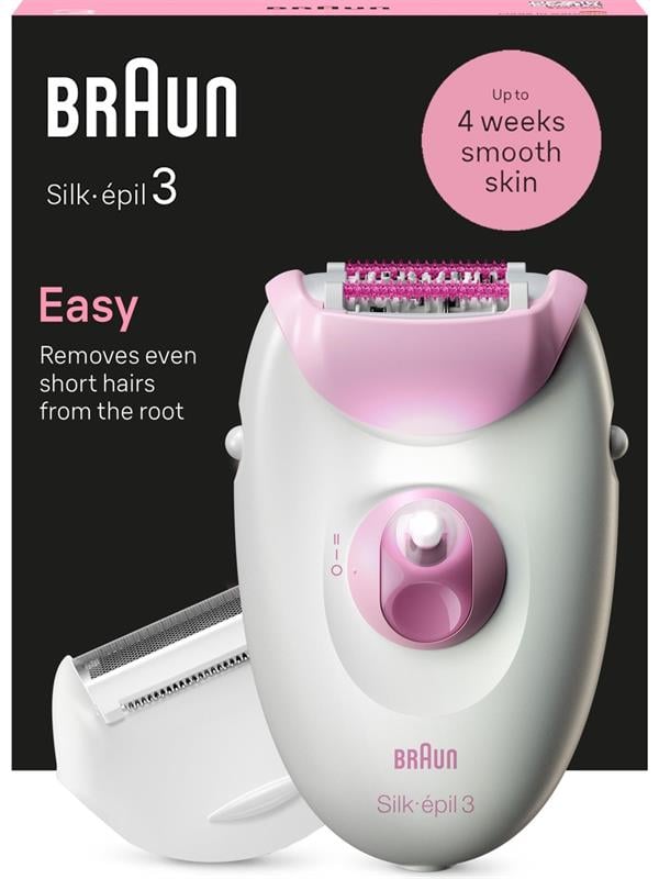 BRAUN LEGEPIL SE3-031 PNK BOX MN EPILATOR
