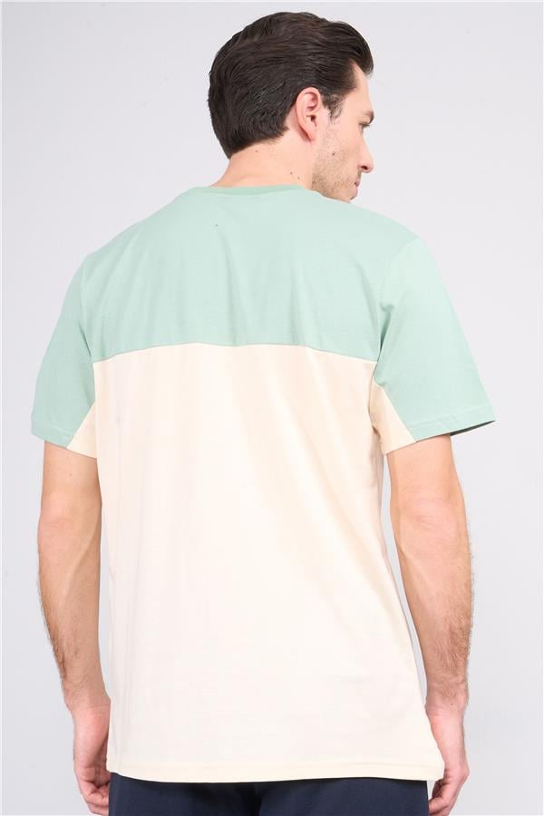 Çetinkaya Chester Polo 4131 Bisiklet Yaka Penye Regular Cepli T-shirt Koyu Krem
