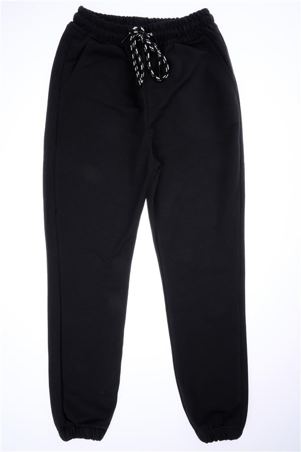 Çetinkaya FitClub 33411 Unisex 2 İplik Rejenere Eşofman Alt Siyah 4-12 Yaş