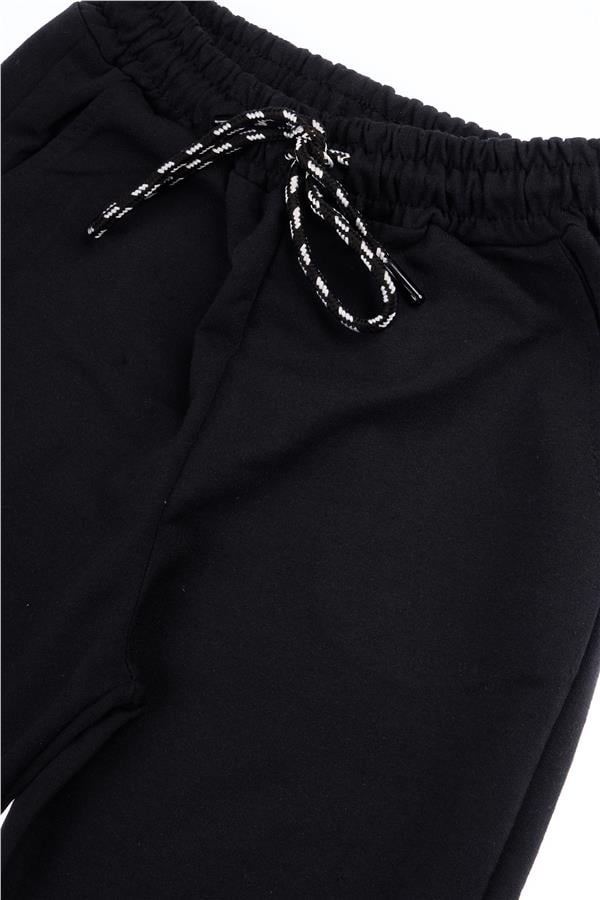 Çetinkaya FitClub 33411 Unisex 2 İplik Rejenere Eşofman Alt Siyah 4-12 Yaş