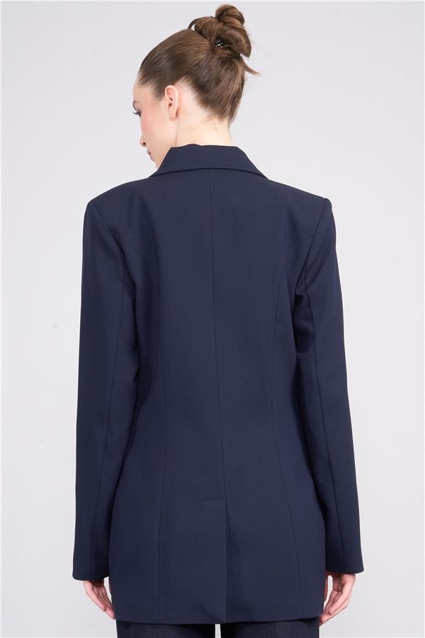 Çetinkaya Fithit 5130 Kadın Blazer Ceket Lacivert