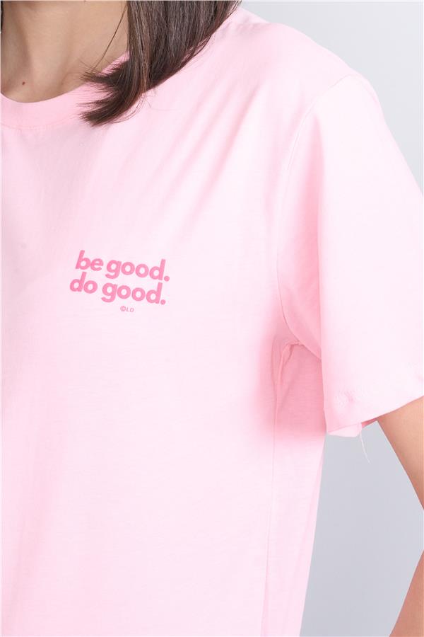 Çetinkaya Fithit 8344 Bayan Bisiklet Yaka 30/1 Penye Regular T-shirt Açık Pembe