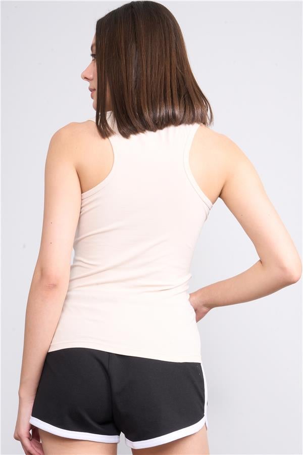 Çetinkaya Fithit 8450 Bayan 30/1 Compact Penye Süprem Sıfır Kol Atlet Taş