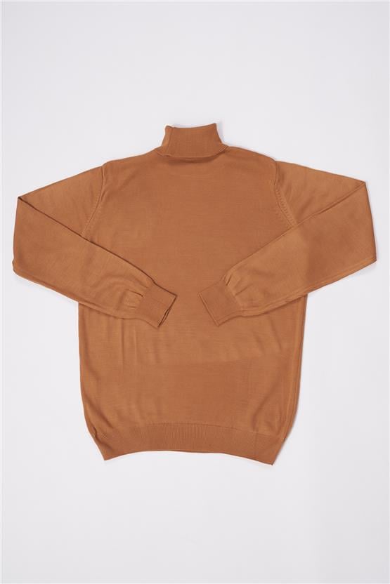 Cetinkaya mentality 3177 erkek blkc yk camel triko
