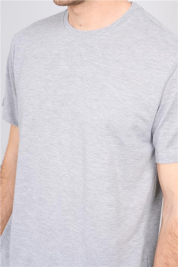 Çetinkaya Mentality 3391 Erkek Bisiklet Yaka Regular Ottoman T-Shirt Grimelanj