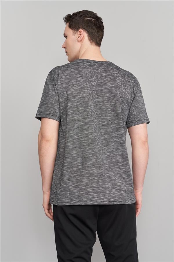 Çetinkaya Mentality 3446 Bisiklet Yaka Regular T-Shirt Siyah