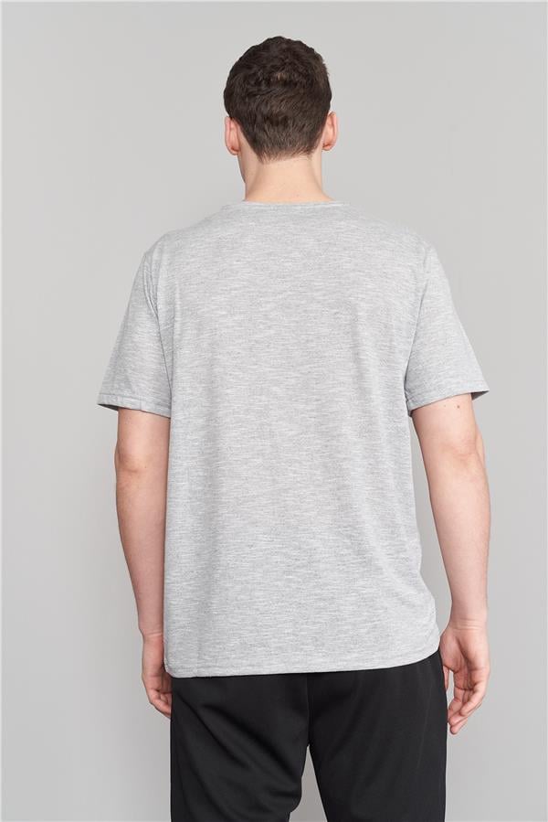 Çetinkaya Mentality 3446 Bisiklet Yaka Regular T-Shirt Gri