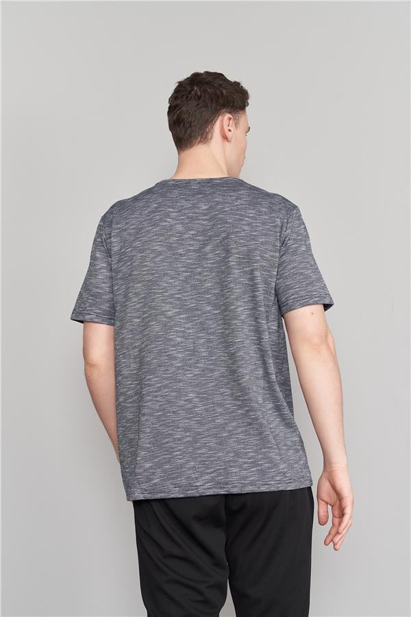 Çetinkaya Mentality 3447 V Yaka Regular T-Shirt Lacivert