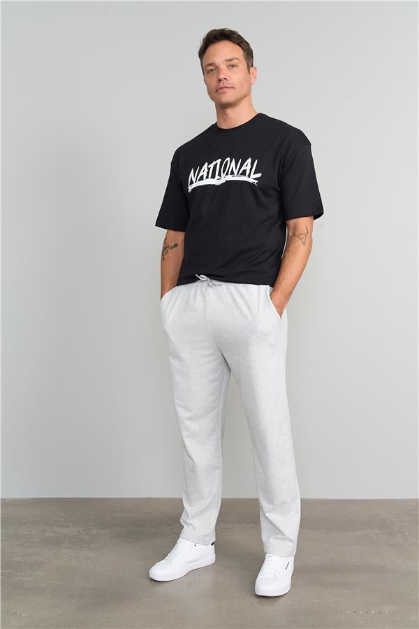 Çetinkaya Mentality 662 Gri Melanj Eşofman Altı