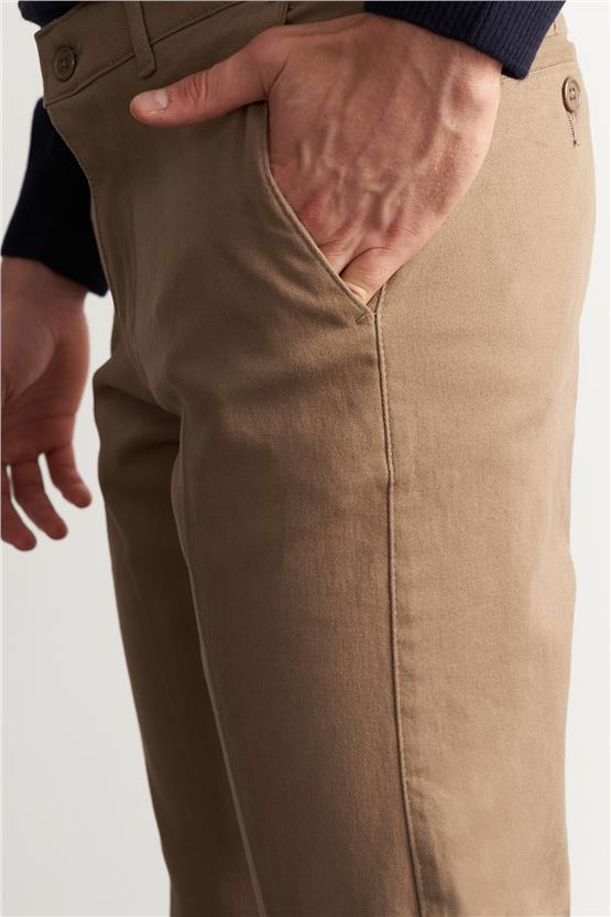 Çetinkaya Mentality 9463 Erkek Yan Cep Gabardin Pantolon Camel