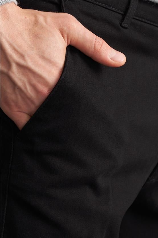Çetinkaya Mentality 9463 Erkek Yan Cep Gabardin Pantolon Siyah