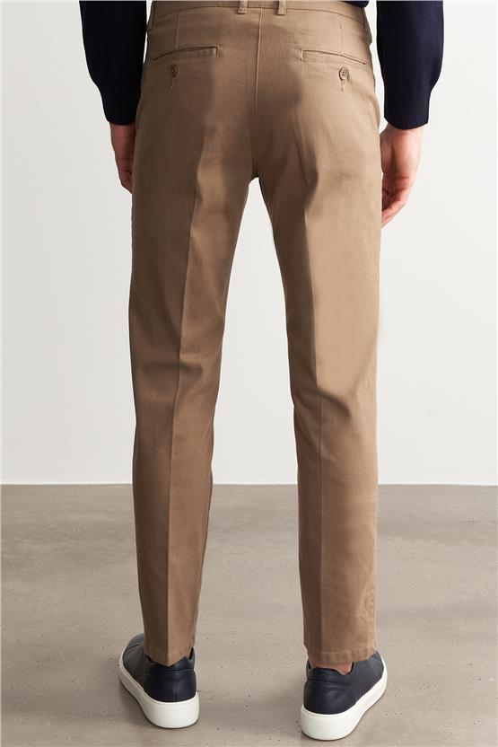 Çetinkaya Mentality 9463 Erkek Yan Cep Gabardin Pantolon Camel