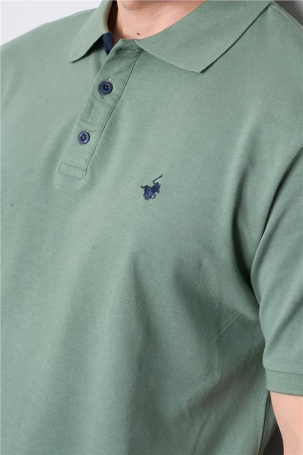 Chester Polo 3047-L Erkek Polo Yaka Penye Pike T-shirt Haki