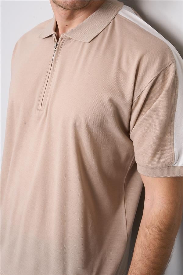 Chester Polo 3768 Erkek Polo Yaka Pike T-shirt Camel