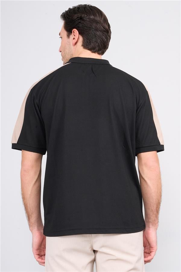 Chester Polo 3768 Erkek Polo Yaka Pike T-shirt Siyah