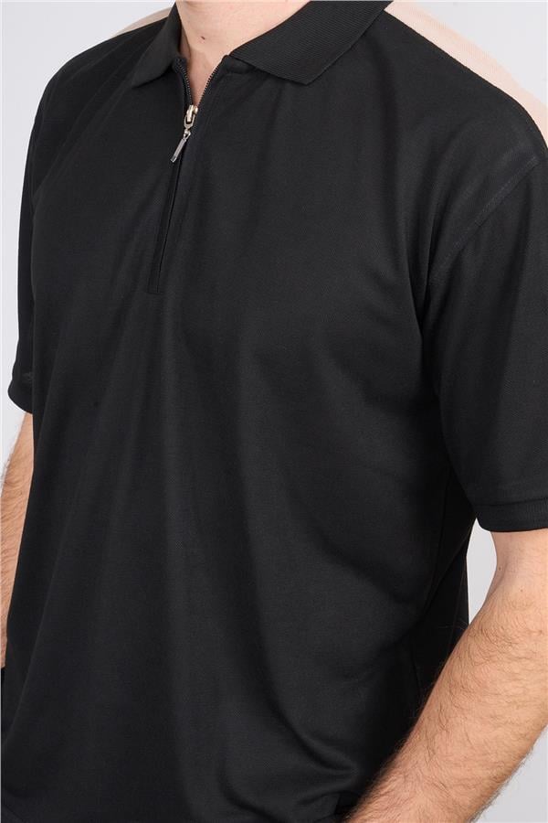 Chester Polo 3768 Erkek Polo Yaka Pike T-shirt Siyah