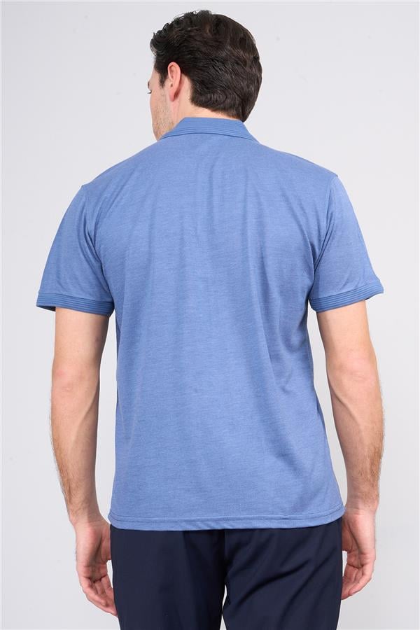 Chester Polo 3797 Erkek Polo Yaka 30/1 Pike T-shirt İndigo