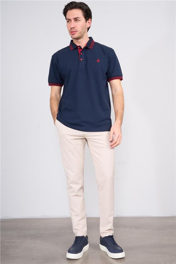 Chester Polo 3894 Erkek Polo Yaka 30/1 Penye Pike T-shirt Koyu Lacivert