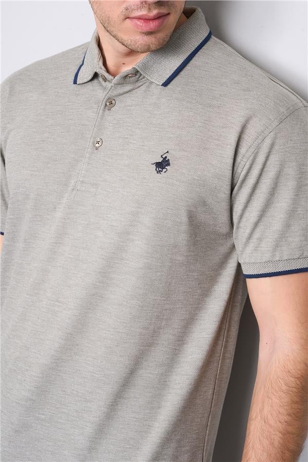Chester Polo 3939 Erkek Polo Yaka 1-1 Pike T-shirt Haki