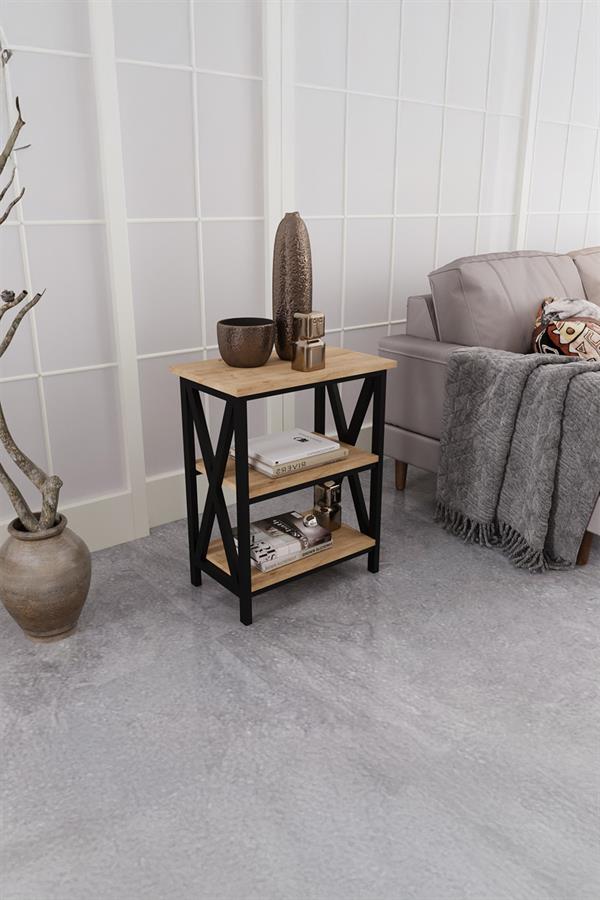 Deconode Classy Yan Sehpa Siyah-Çam DN1048SÇ