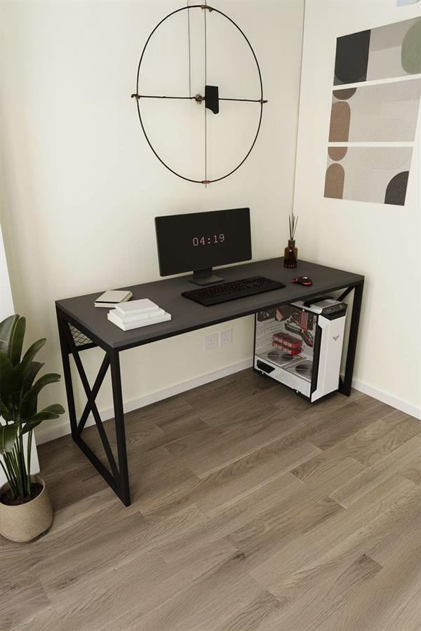 Deconode Exclusive Ofis Masası Siyah-Antrasit DN1125SA
