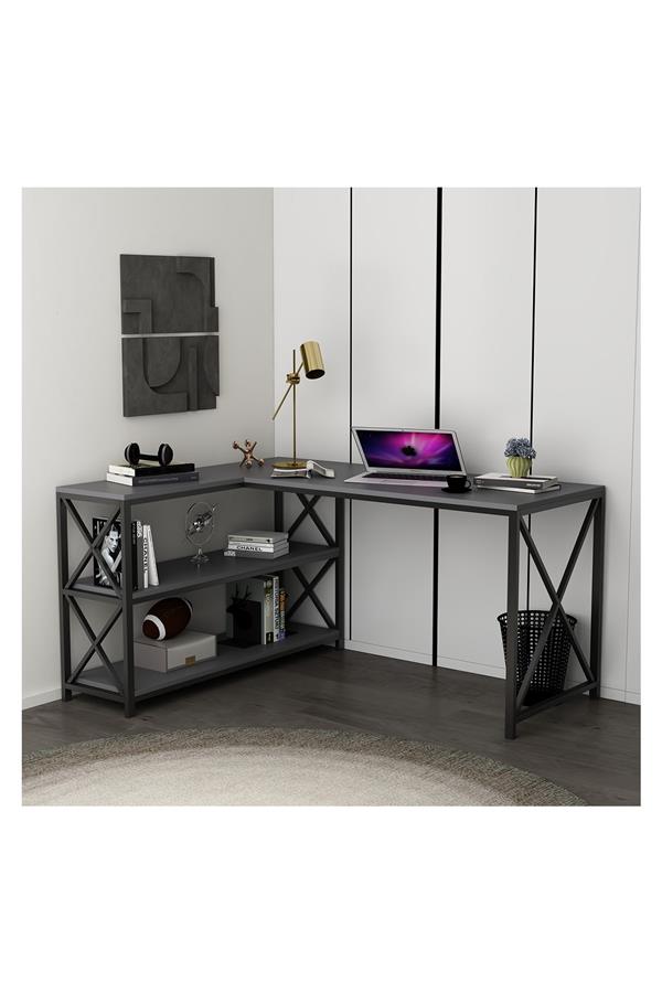 Deconode Flexy L Çalışma Masası Antrasit DN1105A