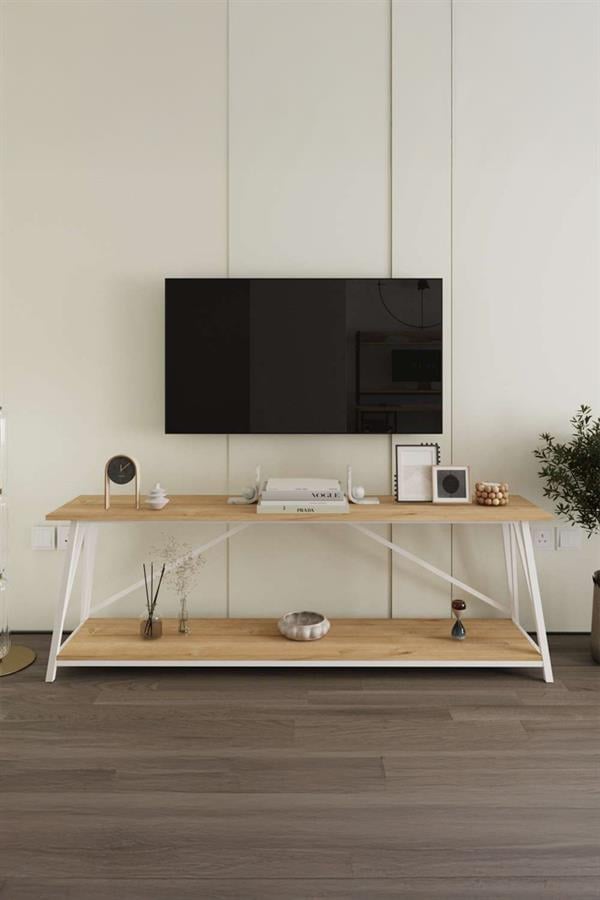 Deconode Horizon Konsol Beyaz-Çam DN1062BÇ