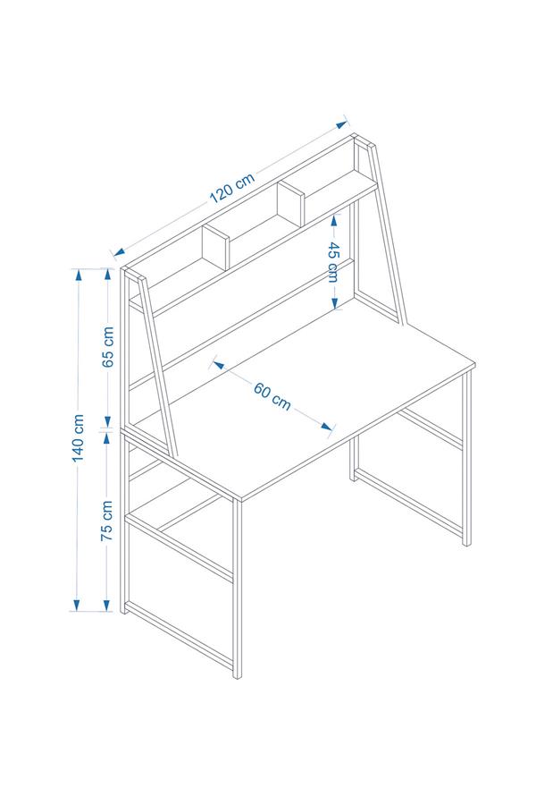Deconode Majestic Çalışma Masası Antrasit DN1084A
