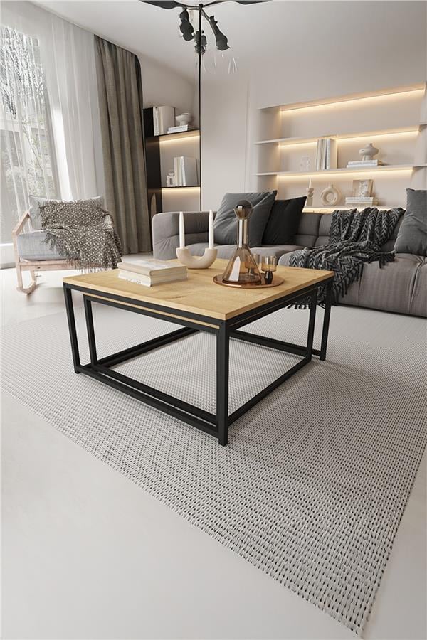Deconode Prestige 2'li Orta Sehpa Seti Siyah-Çam DN1116SÇ